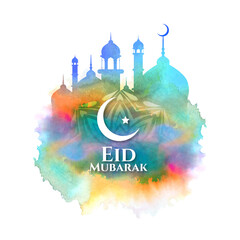 Colorful Decorative Ramadan Kareem Festival Card