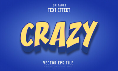 Crazy editable 3d text effect