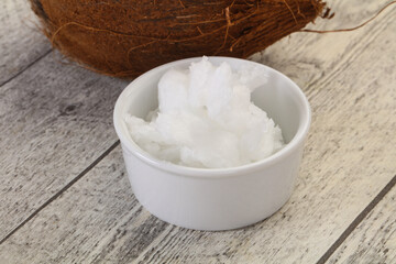 Dietary Coconut oil in the bowl
