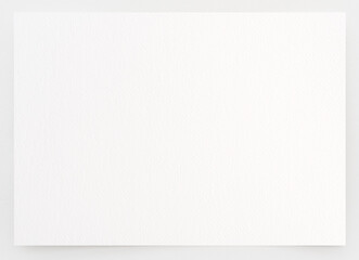 Watercolor paper texture background with clipping path. White paper sheet with a torn edges isolated on gray.