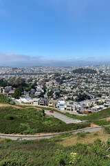 Fototapeta premium aerial view on the Twin Peaks