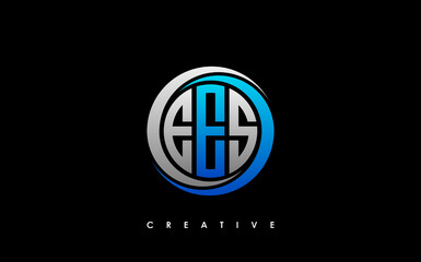 Naklejka premium EES Letter Initial Logo Design Template Vector Illustration