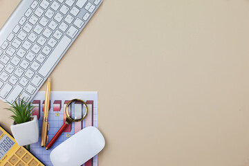 Office accessories for business management.