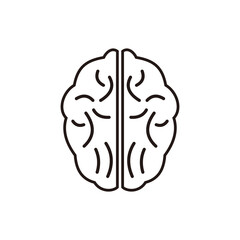 Brain icon design illustration symbol