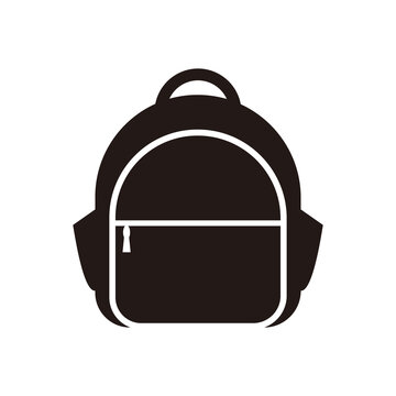 School Bag Icon Design Illustration