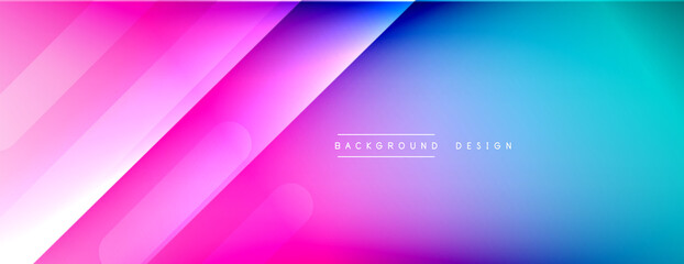 Dynamic lines abstract background. 3D shadow effects and fluid gradients. Modern overlapping forms