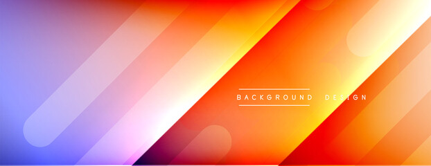 Dynamic lines abstract background. 3D shadow effects and fluid gradients. Modern overlapping forms