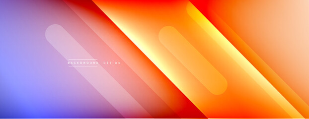 Dynamic lines abstract background. 3D shadow effects and fluid gradients. Modern overlapping forms