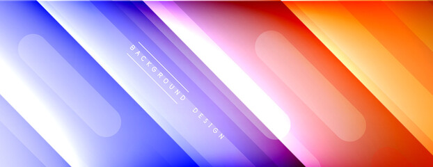 Dynamic lines abstract background. 3D shadow effects and fluid gradients. Modern overlapping forms