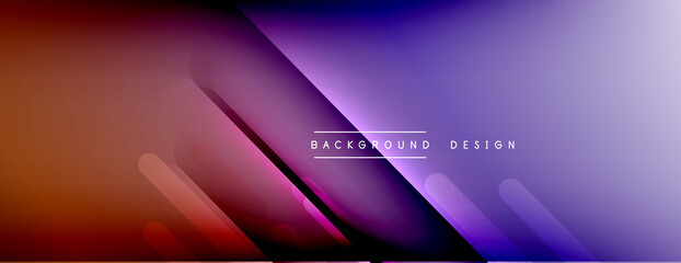 Dynamic lines abstract background. 3D shadow effects and fluid gradients. Modern overlapping forms