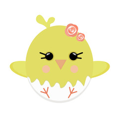 Obraz premium cute chicken for themed decorations