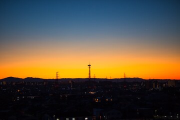 Naklejka premium 太陽と空