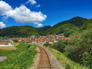ローカル線沿いの田舎町