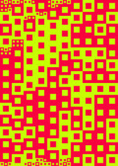 Abstract Geometric Pattern generative computational art illustration