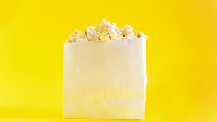 A paper bag of popcorn