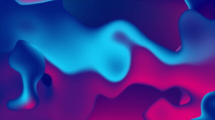 Blue purple neon flowing liquid waves abstract background