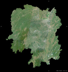 Hunan, China - black solid. Sentinel-2 satellite © Yarr65