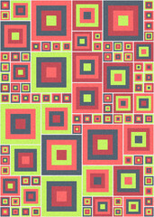 Abstract Geometric Pattern generative computational art illustration