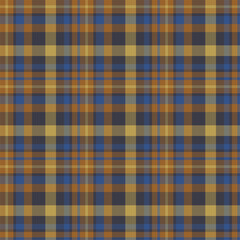 Obraz premium Plaid seamless pattern. Vector background of textile ornament. Flat fabric design.