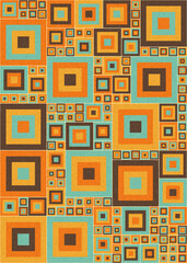Abstract Geometric Pattern generative computational art illustration