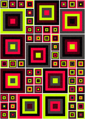 Abstract Geometric Pattern generative computational art illustration