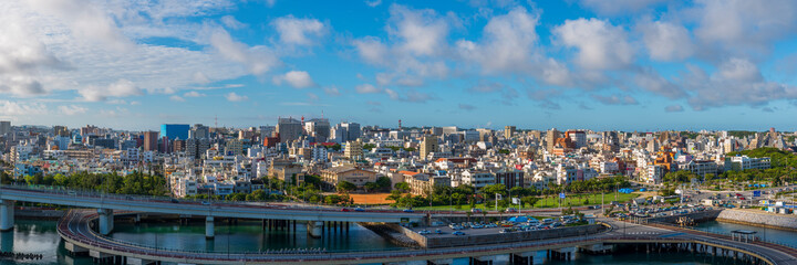 Fototapeta premium City of Naha City, Okinawa Island, Japan