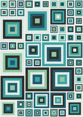 Abstract Geometric Pattern generative computational art illustration