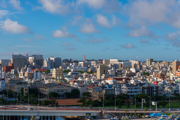 Cityscape of Naha, Okinawa Island, Japan