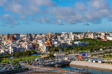 Cityscape of Naha, Okinawa Island, Japan