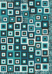 Abstract Geometric Pattern generative computational art illustration