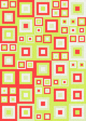 Abstract Geometric Pattern generative computational art illustration