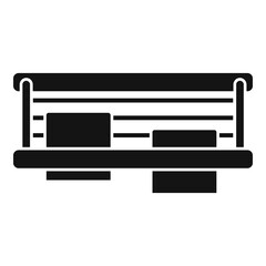 Dryer balcony icon, simple style