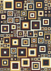 Abstract Geometric Pattern generative computational art illustration