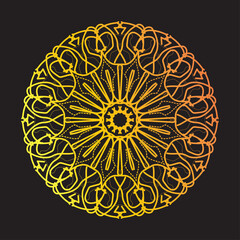 spiritual symbol round ornament