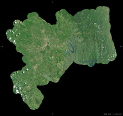 Kandy, Sri Lanka - black solid. Sentinel-2 satellite © Yarr65