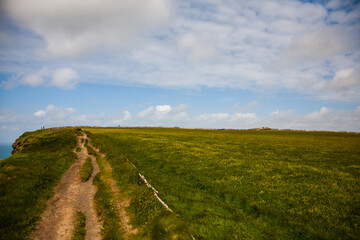 Obraz premium Spring landscape in Cliffs of Moher (Aillte An Mhothair), Ireland