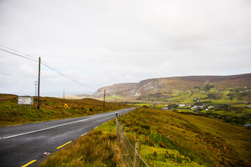 Fototapeta na wymiar Spring landscape in the lands of Ireland