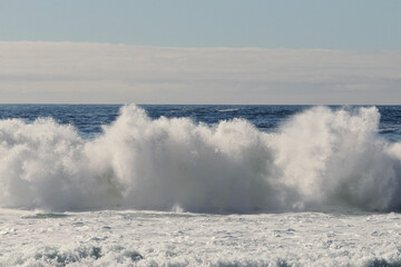 frozen lake in winter