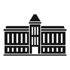 Parliament house icon, simple style