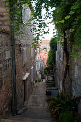Fototapeta na wymiar Street View in Dubrovnik, Croatia