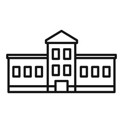 Courthouse icon, outline style