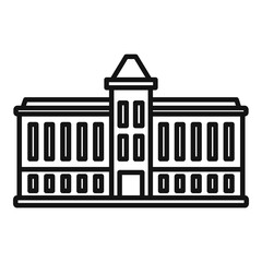 Parliament architecture icon, outline style