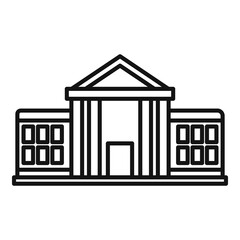 Parliament institution icon, outline style