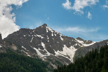 Obraz premium Mountains of Courmayeur, Val d'Aosta, Italy