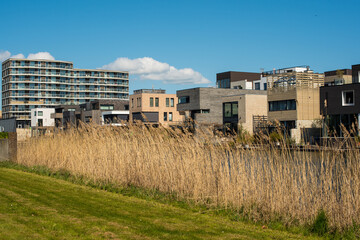 modern buildings in IJburg, Amsterdam