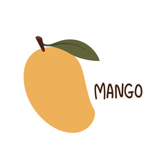 Mango vector. mango on white background. symbol. logo design.