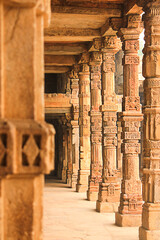 columns of an ancient temple, India