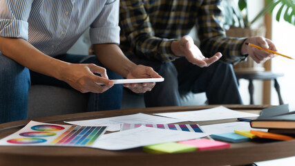 Designer brainstorming application for mobile Creative digital. user experience UX. User Interface...