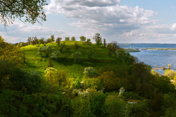 View of the river in the hills