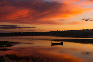 Beautiful Landscape with lake and trees. Amazing Nature in Europe. Lovely place to visit this summer.